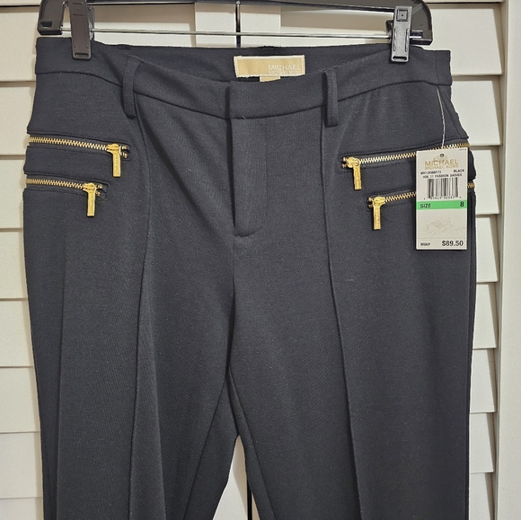 Michael Kors Ponte Knit Black Pants - Picture 3 of 10